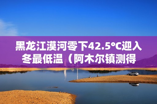 黑龙江漠河零下42.5℃迎入冬最低温（阿木尔镇测得